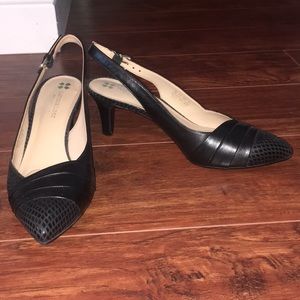 NWOT Naturalizer Kitten Heels Black Leather Shoes